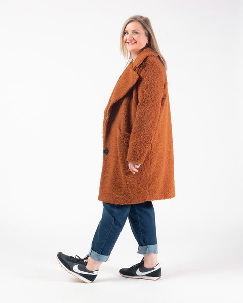 Teddy coat - Rust