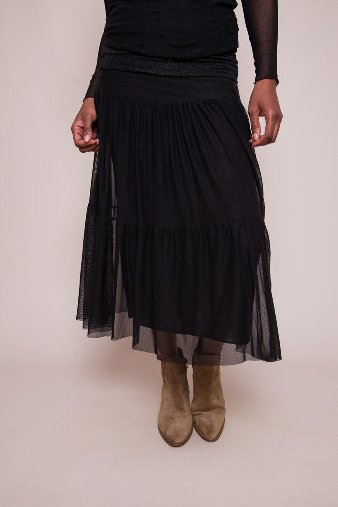 Darra Tulle Skirt - Black