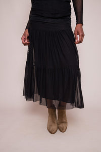 Darra Tulle Skirt - Black