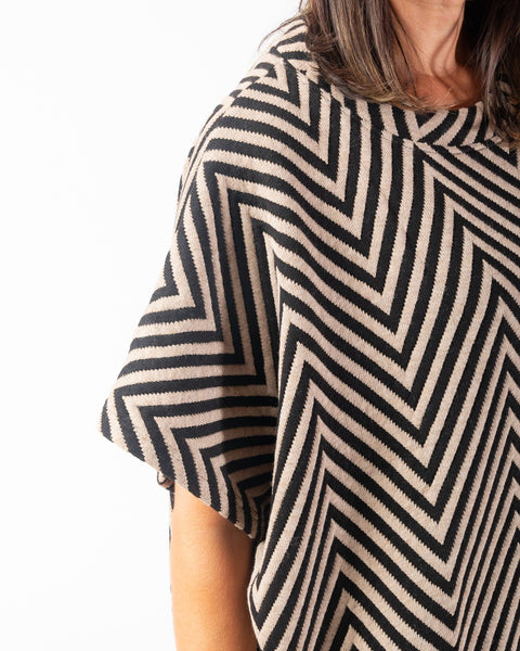 Zante knit - Camel/Black