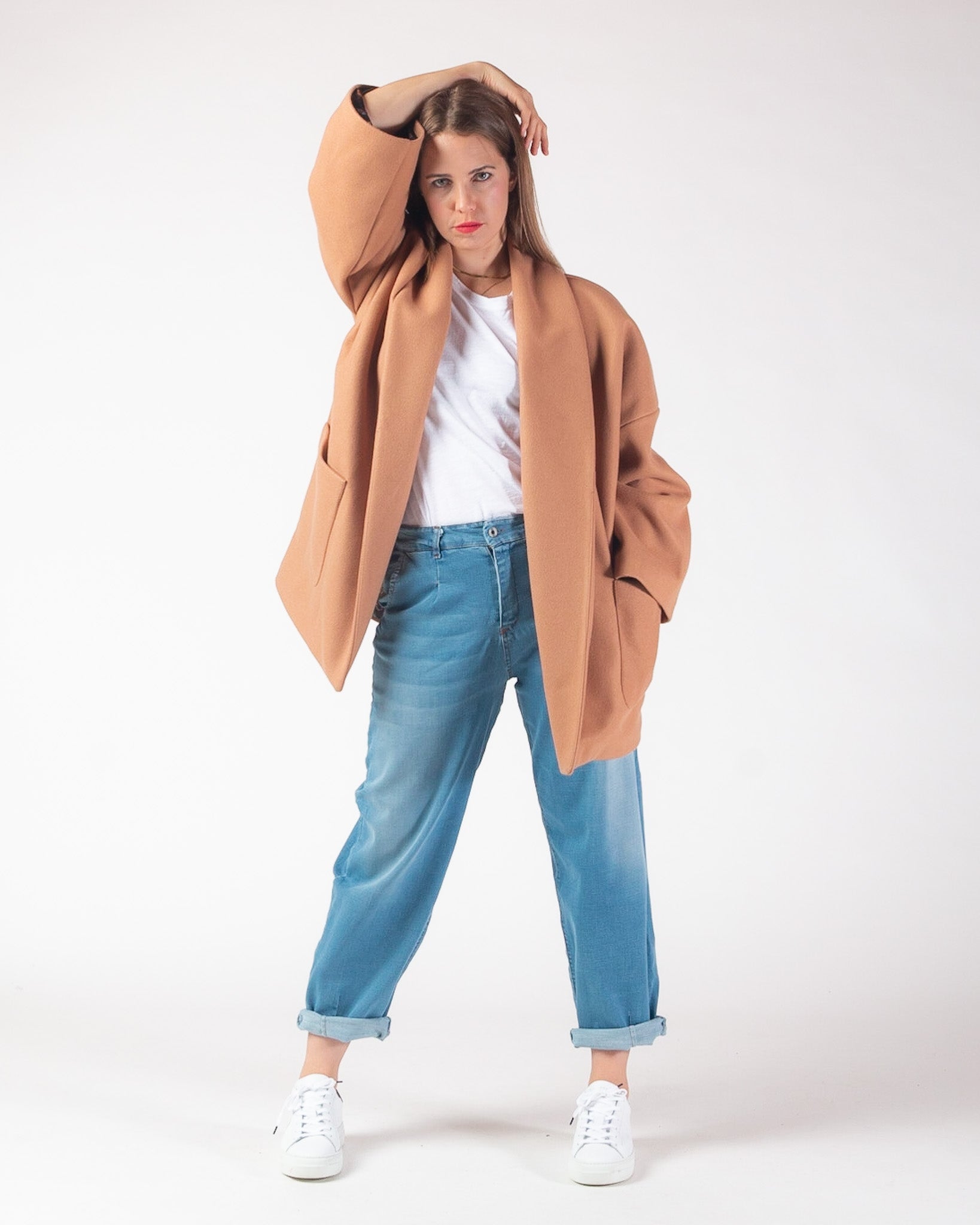 Liv Girlfriend Jeans - Light blue