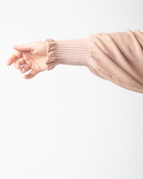 Naya - Puff Sleeve Knit - Blush