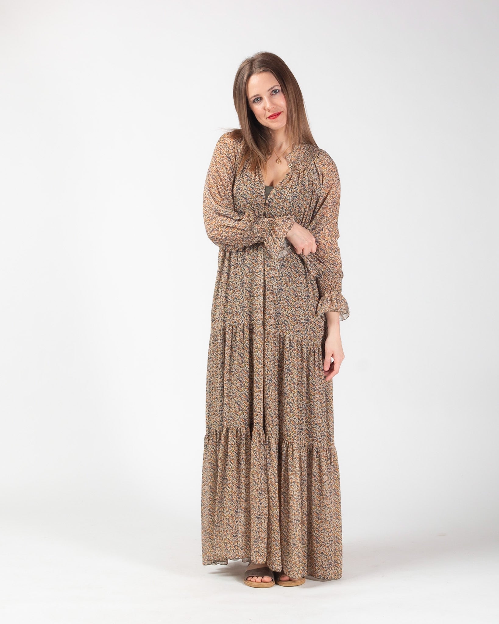 Kingsley dress - Olive / Mustard