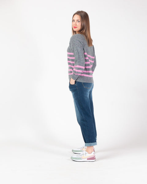 Bubblegum striped knit
