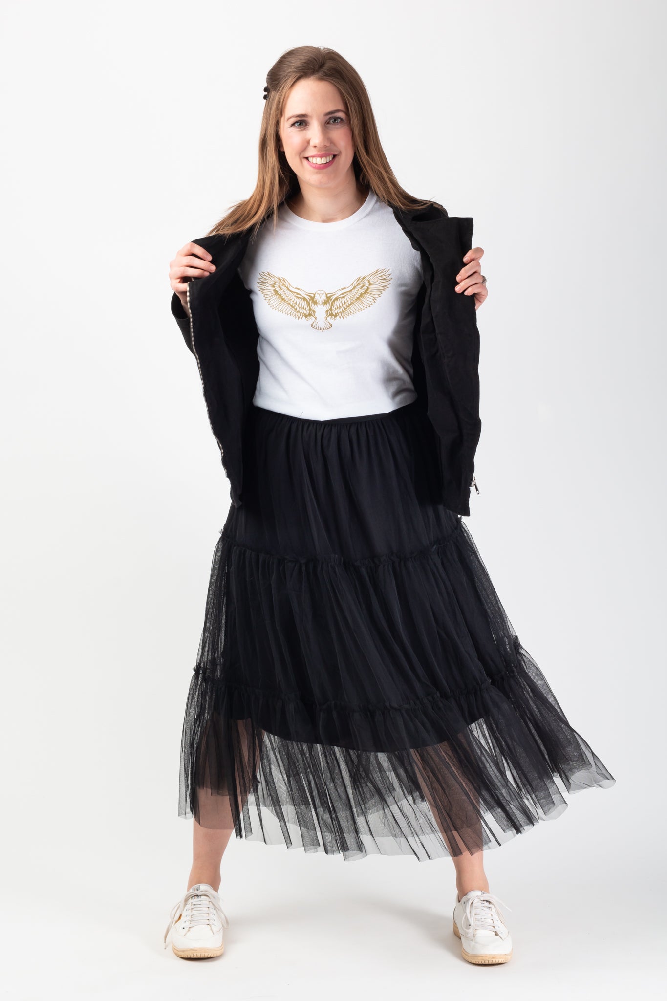 Trinny Tulle Skirt -  Black