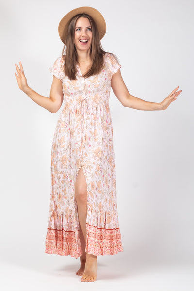 Zante Maxi Dress - Blush