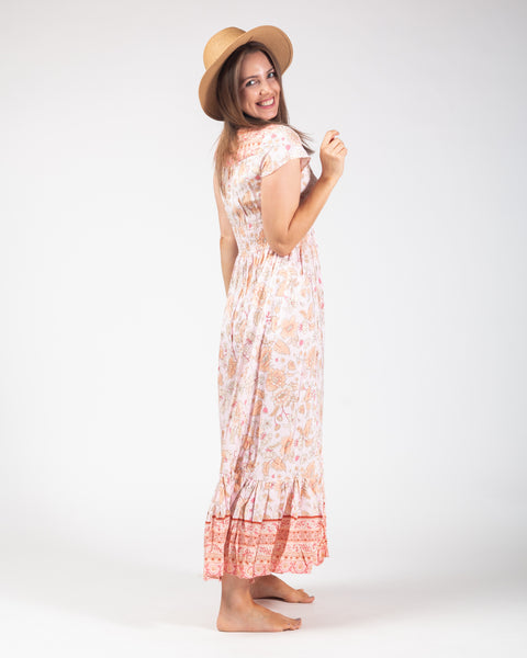 Zante Maxi Dress - Blush