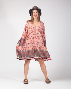 Faye short dress - Apricot