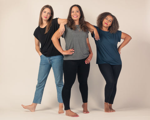 Phoebe - Plain Jersey Tee - Dark Grey