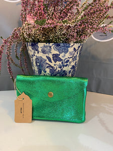 Emily purse - Metallic Green