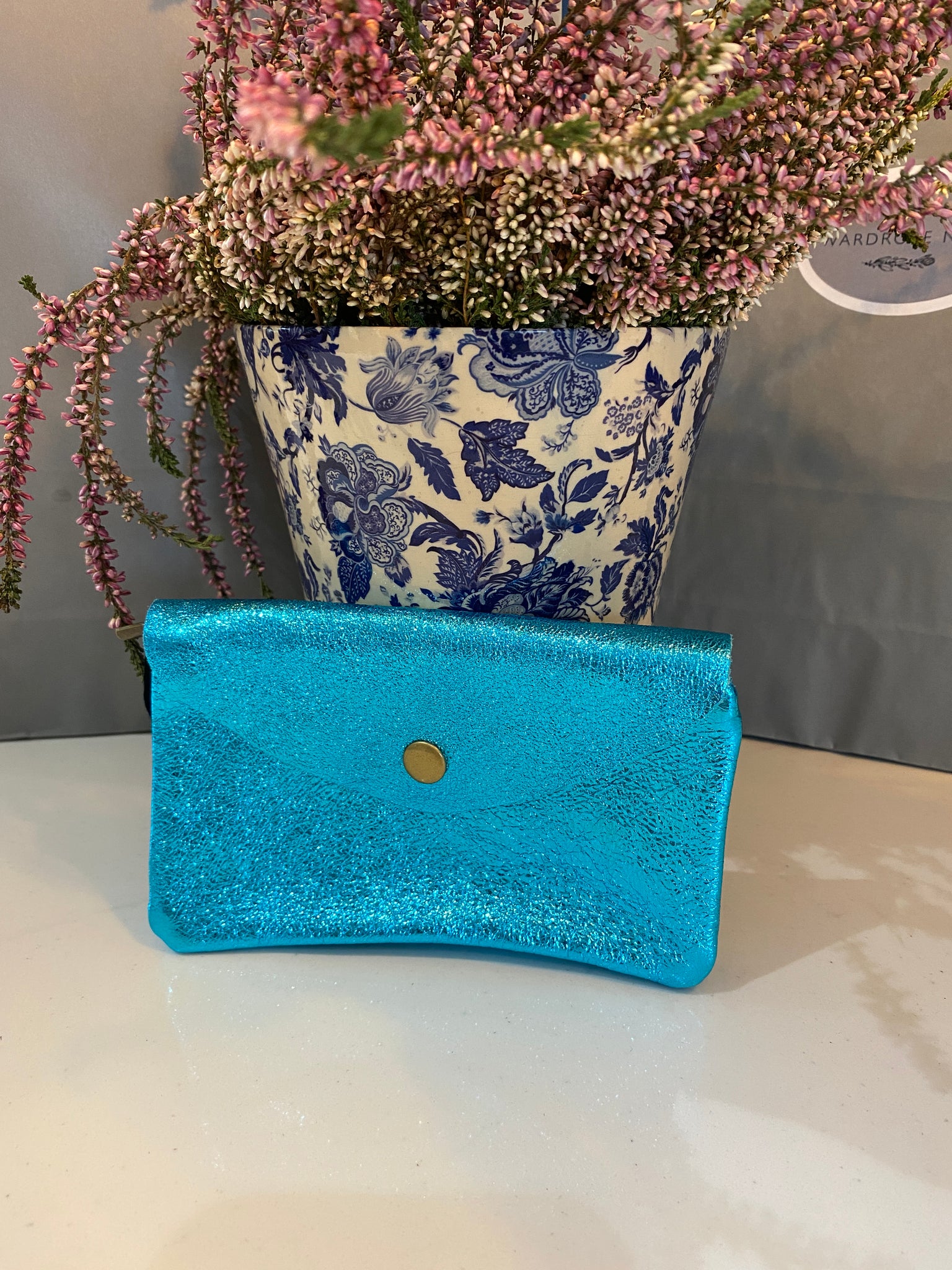 Emily purse - Metallic Blue