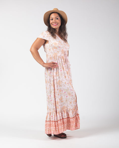 Zante Maxi Dress - Blush