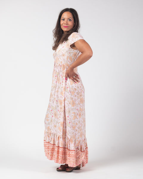 Zante Maxi Dress - Blush