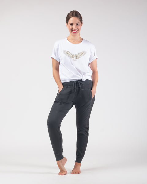 Gold Eagle Tee - White