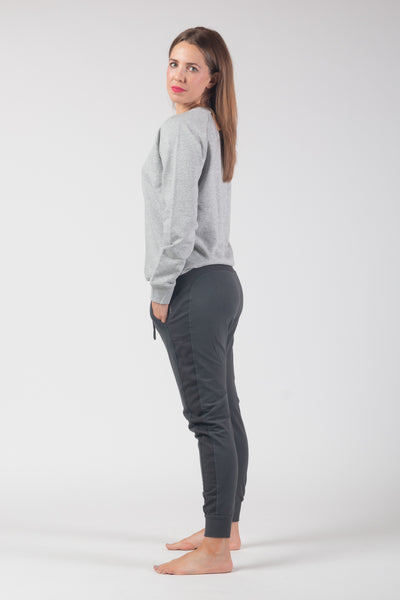"Be a Warrior" Sweatshirt coral/ grey - Embroidery