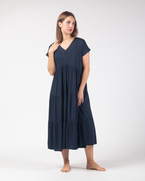 Jaya Dress - Navy