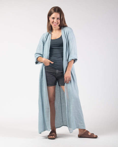 Kenna Linen  Kimono - Denim