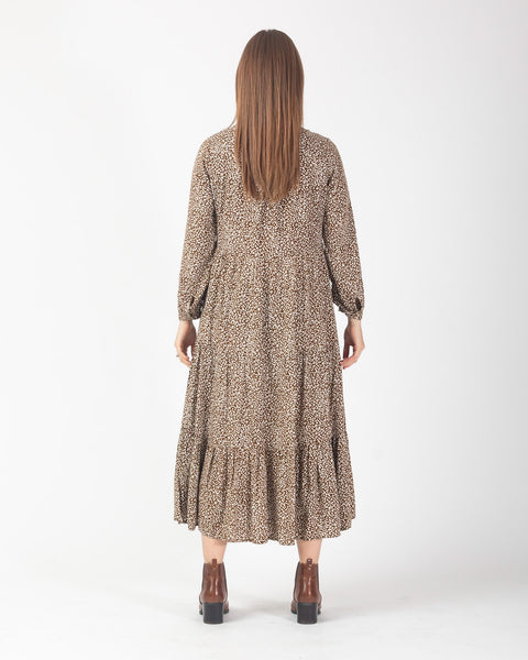 Frankie dress - Camel Leopard