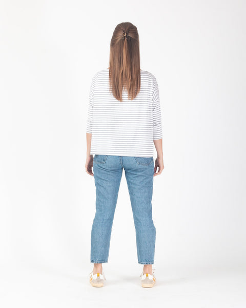Danny Stripe Tee - Grey