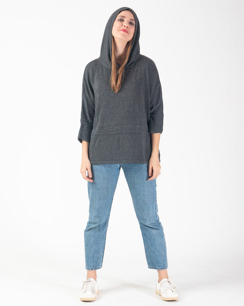 Pixie soft knit sweater- Charcoal