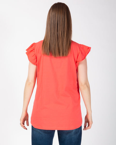 Sydney Sparkle Star Tee - Coral