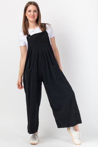 Wide Leg Dungarees -  Corduroy