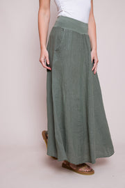 Lula Linen skirt - Khaki