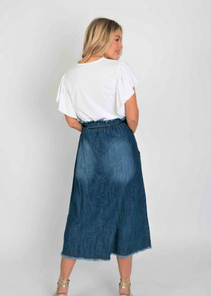 Cora Denim Paper bag Skirt
